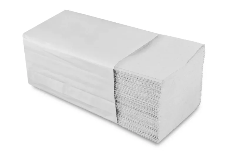 Falthandtuch V-Falz, 2-lagig, Recycling