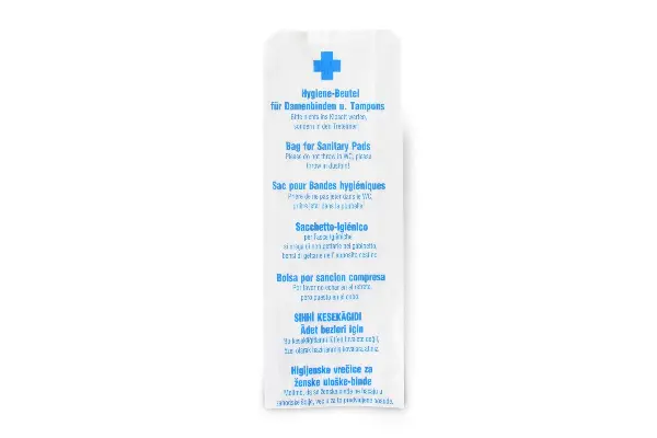 Hygienebeutel aus Papier, weiß
