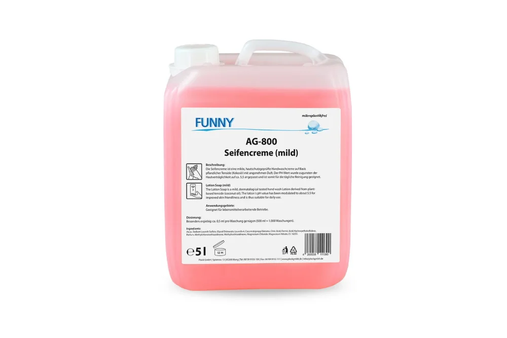 Seifencreme mild, rosa, 5-l-Kanister